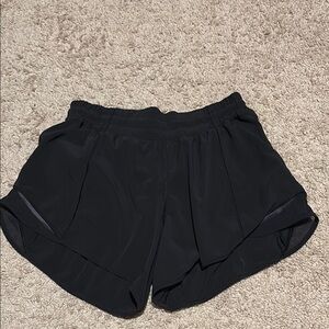 Lululemon Hotty Hot Black Athletic Shorts 2.5” Low Rise